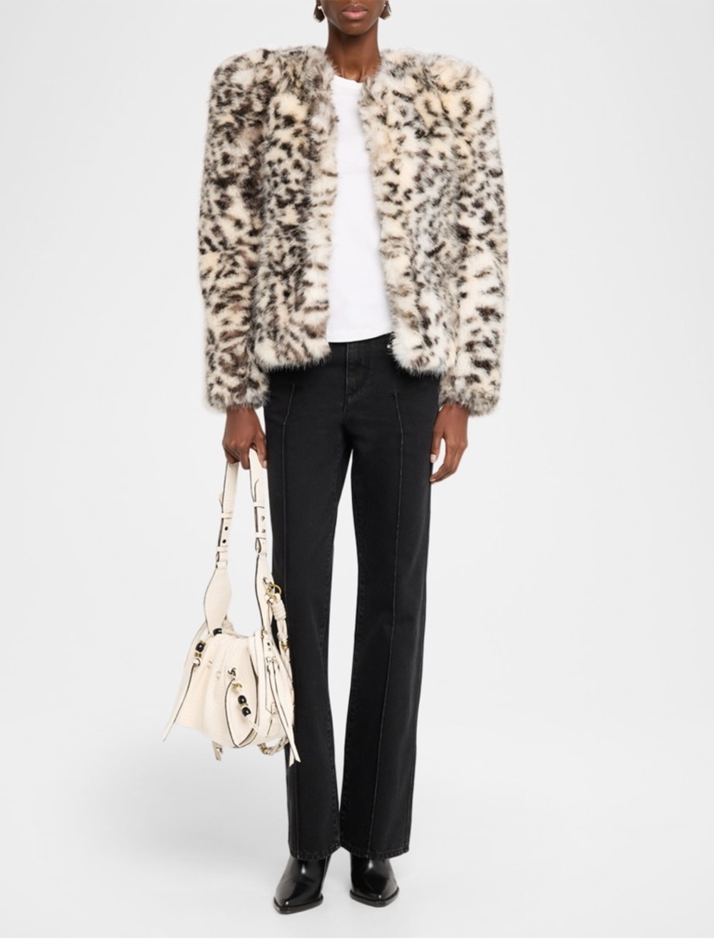 Isabel Marant Bolton Ruched Flap Leather Shoulder Bag - Picture 6 of 7